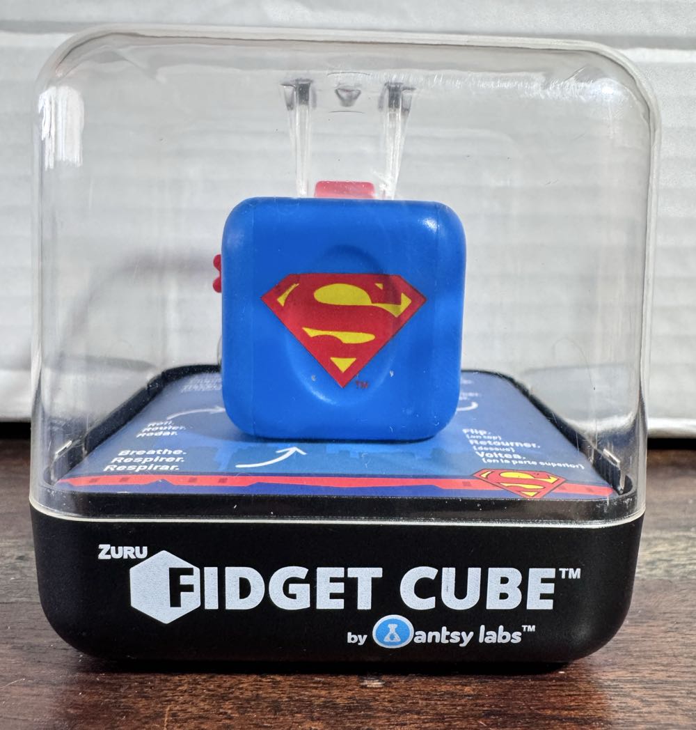 Fidget Cube By Antsy Labs Find Your Focus And Relieve Stress Superman Fidget Cube  vinyl figure collectible [Barcode 845218020705] - Main Image 2