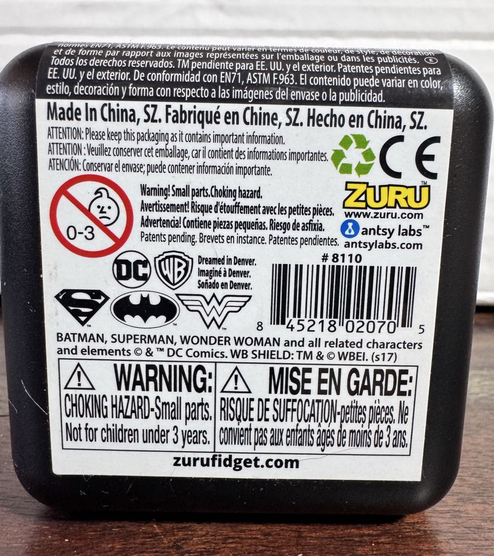 Fidget Cube By Antsy Labs Find Your Focus And Relieve Stress Superman Fidget Cube  vinyl figure collectible [Barcode 845218020705] - Main Image 3