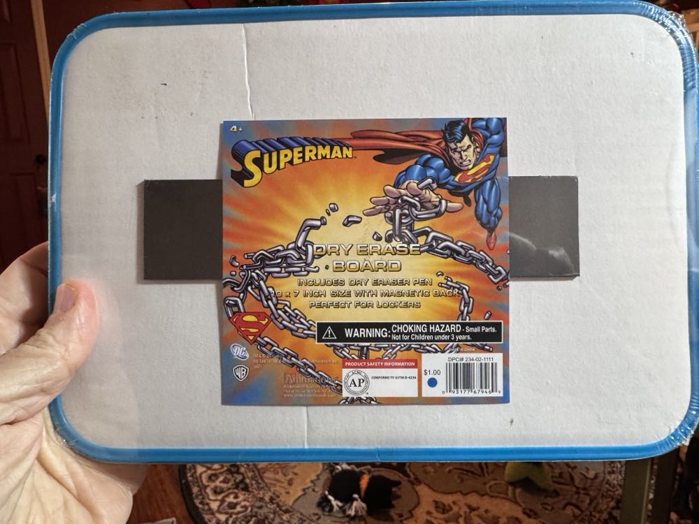 Superman Dray Erase Board With Pen  vinyl figure collectible - Main Image 2