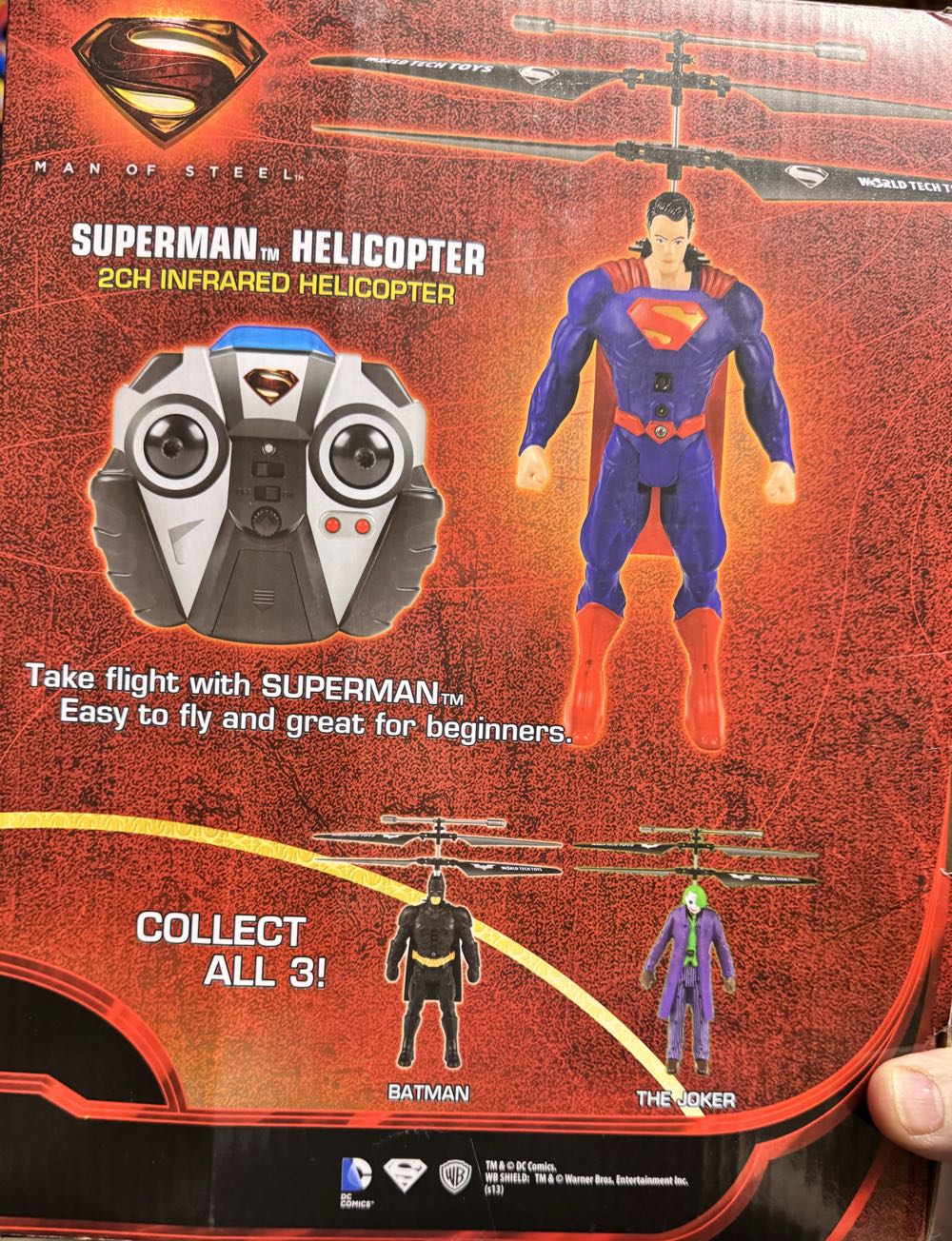Superman 2ch Infrared Helicopter  vinyl figure collectible [Barcode 813023028889] - Main Image 2