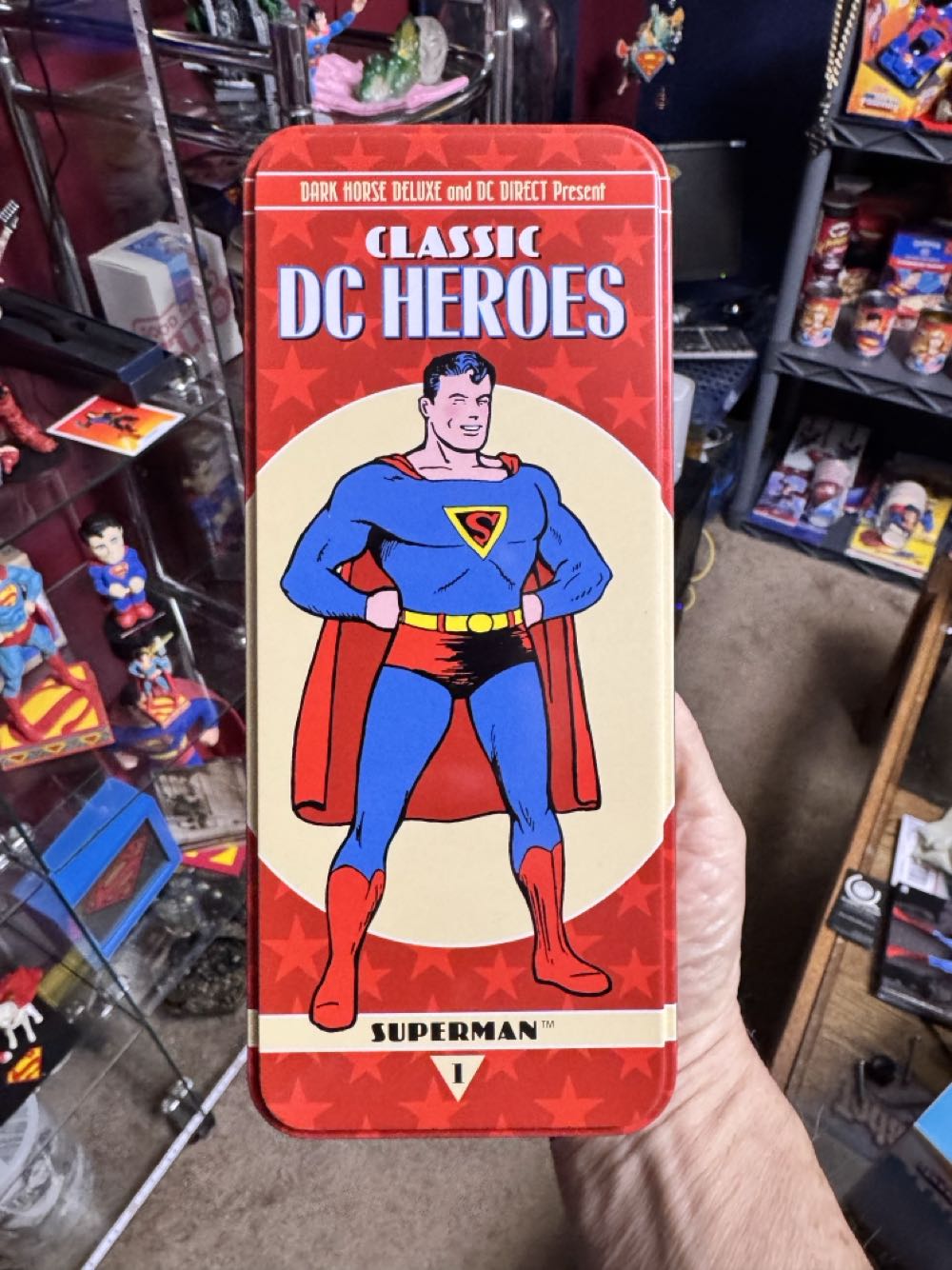 Classic Dc Heroes Superman #1 Dark Horse Deluxe Limited Edition 2000 Rare Figurine  vinyl figure collectible [Barcode 761568139440] - Main Image 3