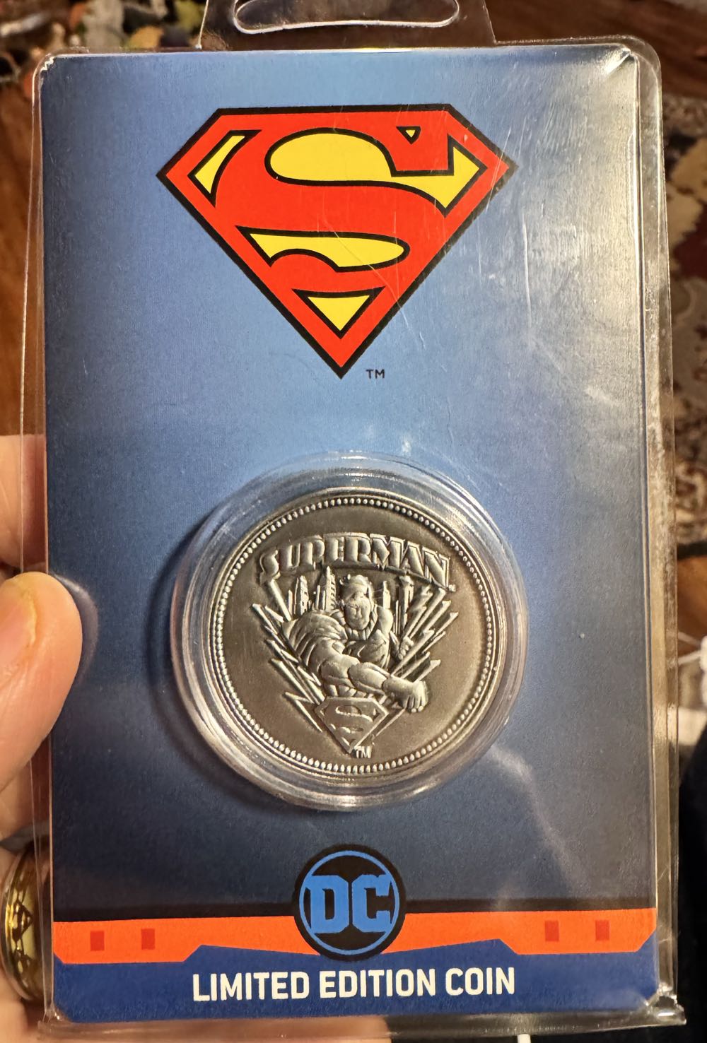 Official Dc Comics Superman Coin Limited Edition Superman Collectible Only Worldwide  vinyl figure collectible [Barcode 5060662464676] - Main Image 2