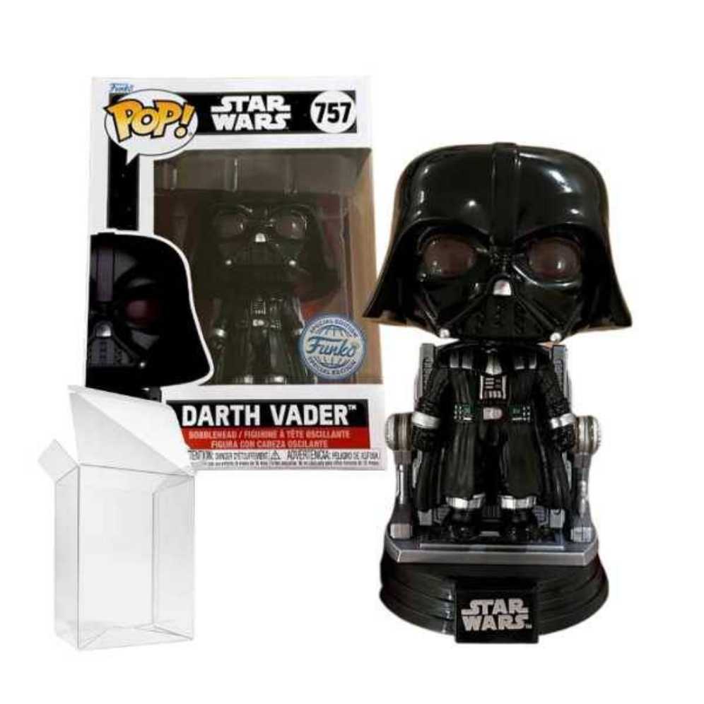 Funko Pop Star Wars Darth Vader #757 Star Exclusive Target Con Pop! W Protector Rebuild Hand Limited - Star Wars vinyl figure collectible [Barcode 889698845304] - Main Image 2