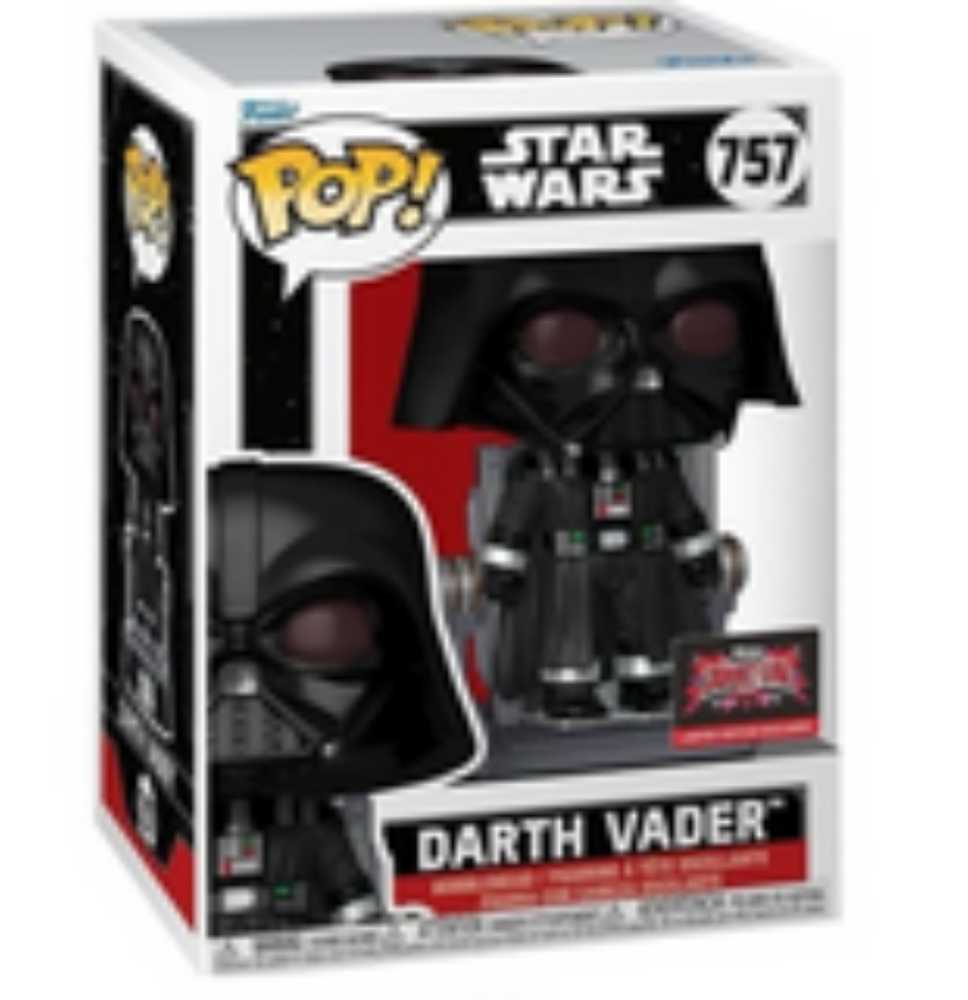 Funko Pop Star Wars Darth Vader #757 Star Exclusive Target Con Pop! W Protector Rebuild Hand Limited - Star Wars vinyl figure collectible [Barcode 889698845304] - Main Image 3