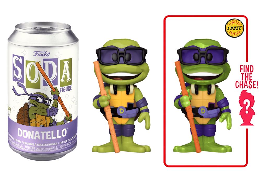 Donatello - Teenage Mutant Ninja Turtles -  CHASE  FUNKOPOP - Funko Vinyl Soda - Teenage Mutant Ninja Turtles vinyl figure collectible [Barcode 889698734509] - Main Image 2
