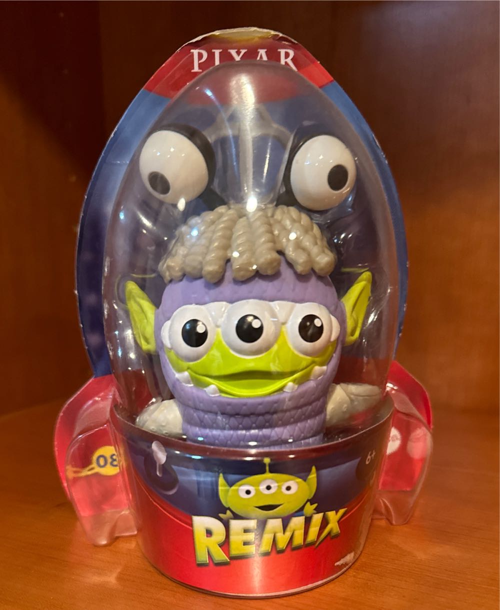 Inc Boo From Monsters Inc New Disney Pixar Toy Story Alien Monsters Inc. 08 Mattel New Pixar Alien Boo 08 4 Inch Mattel Purple Remix By # #08 4” & Rocket Claw Machine Style Of  vinyl figure collectible [Barcode 887961897036] - Main Image 2