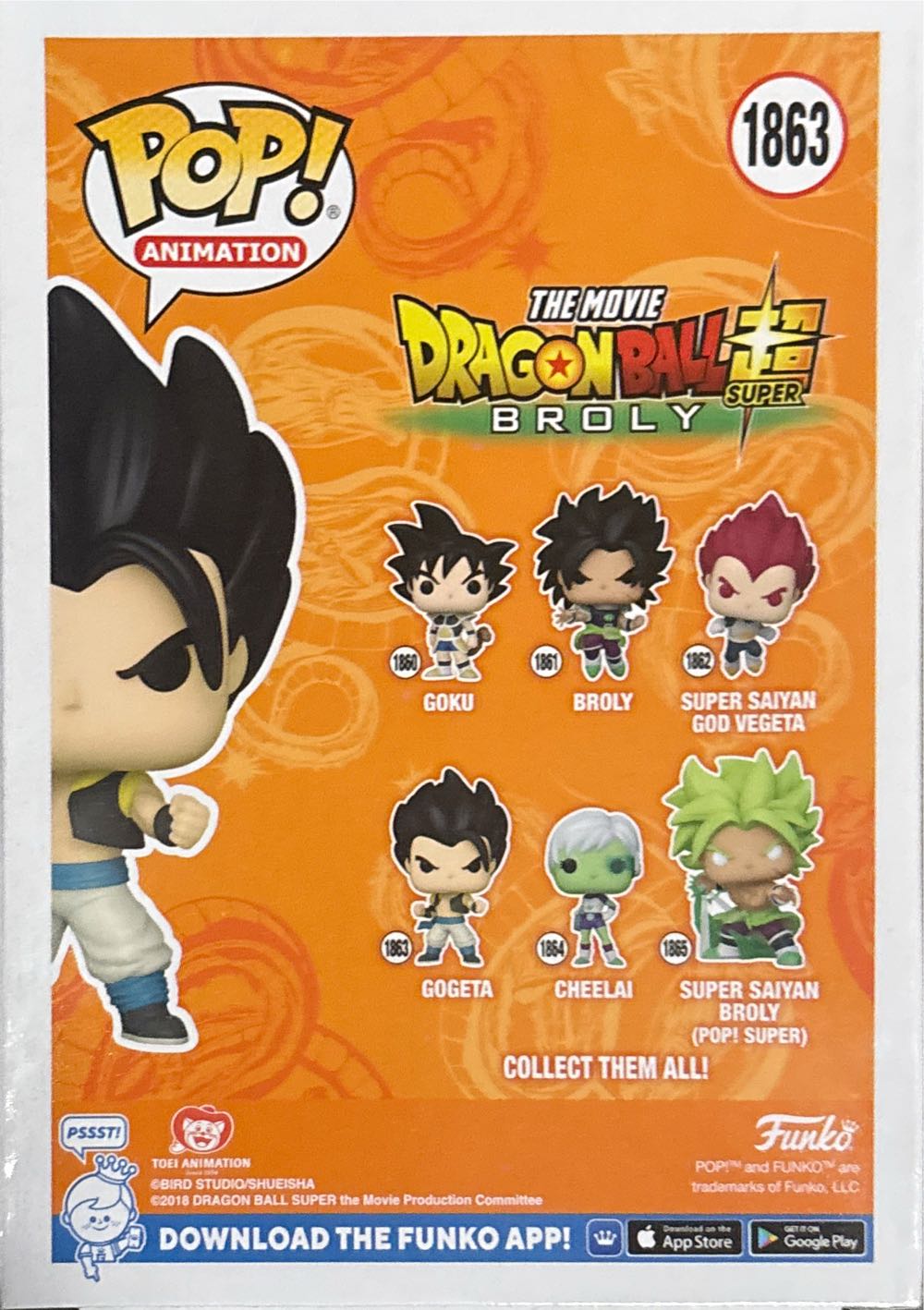 Dragonball Super: Gogeta #1683 - Dragon Ball Z vinyl figure collectible [Barcode 889698803618] - Main Image 3