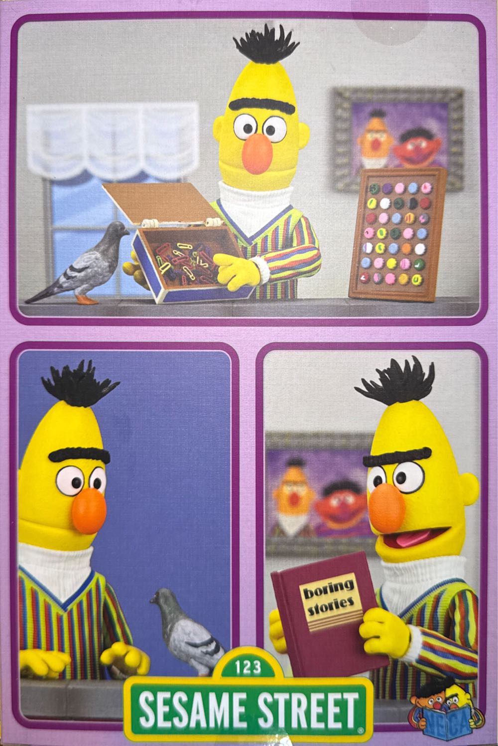 Neca Sesame Street: Bert Featuring The Letter A - Seasame Street vinyl figure collectible [Barcode 634482086148] - Main Image 4