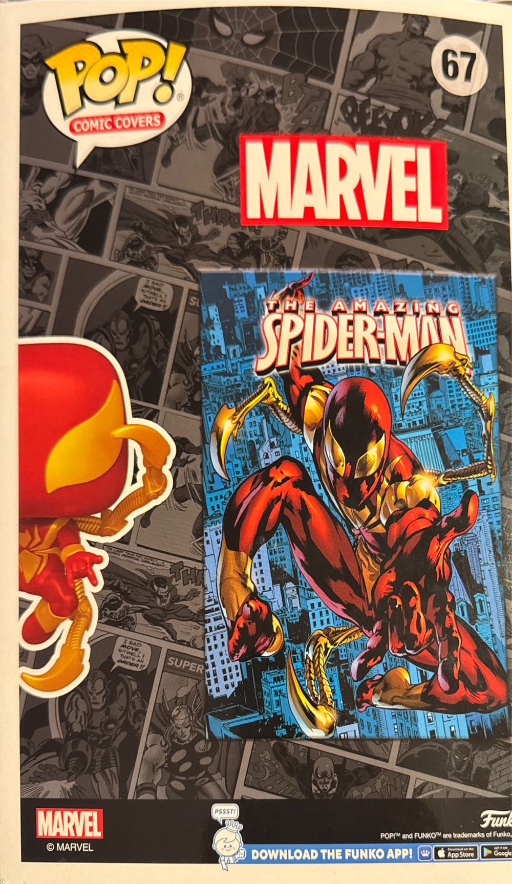Iron Spider Comic Cover - Marvel Universe vinyl figure collectible [Barcode 889698845274] - Main Image 2