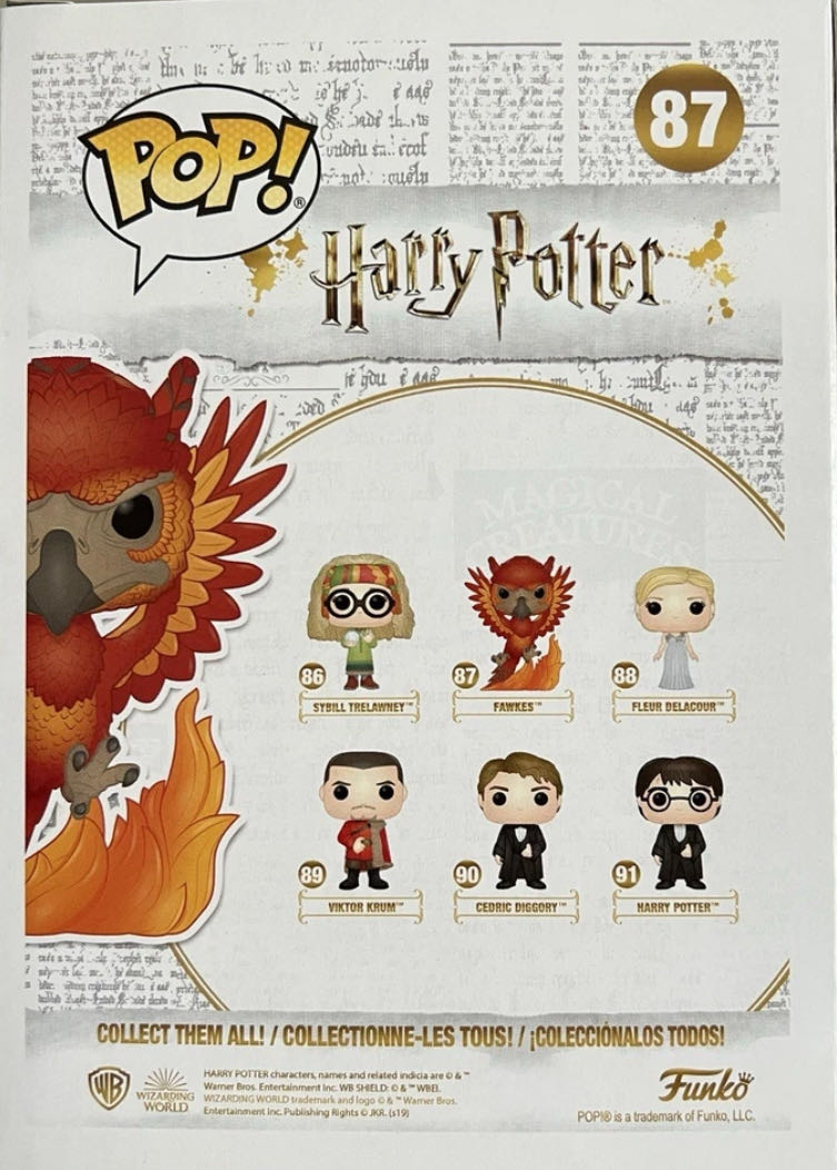 Fawkes - Harry Potter vinyl figure collectible [Barcode 889698422390] - Main Image 2