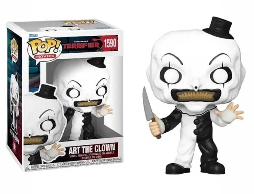 Funko Pop Terrifier Art The Clown Clean 1590  vinyl figure collectible [Barcode 31780968] - Main Image 4