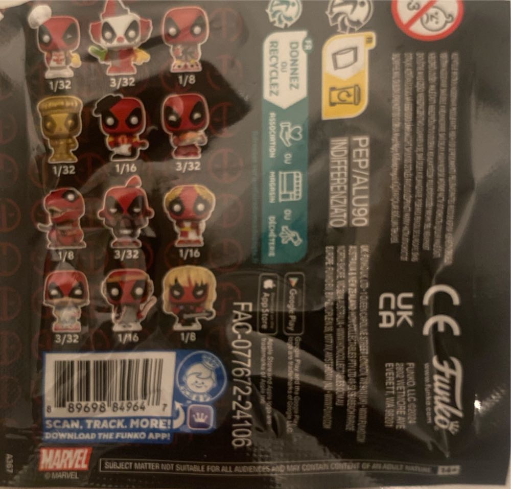 Bitty Pop Deadpool Singles  vinyl figure collectible - Main Image 2