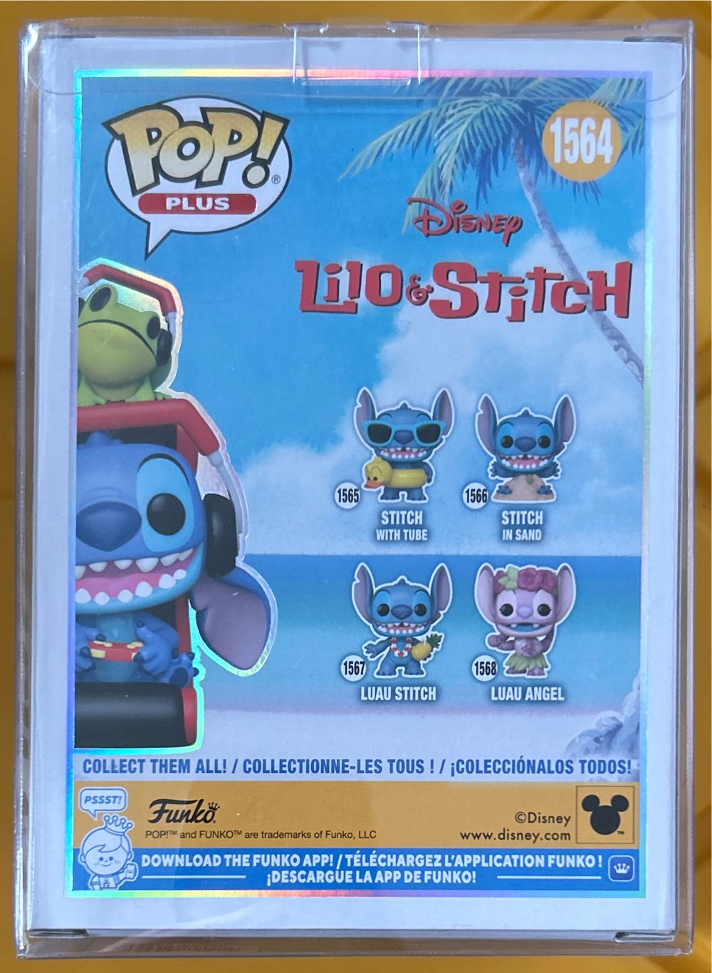 #1564 Plus: Disney: Lilo & Stitch: Gamer Stitch (Metallic) - Lilo and Stitch vinyl figure collectible [Barcode 889698871204] - Main Image 3