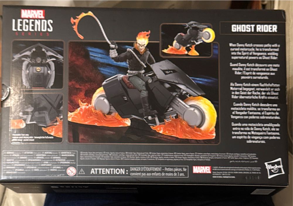 Ghost Rider Marvel Legends Series Ghost Rider Danny Ketch With Motorcycle 85th Anniversary Comics Collectible 6-inch Action Figure  vinyl figure collectible [Barcode 5010996246158] - Main Image 3