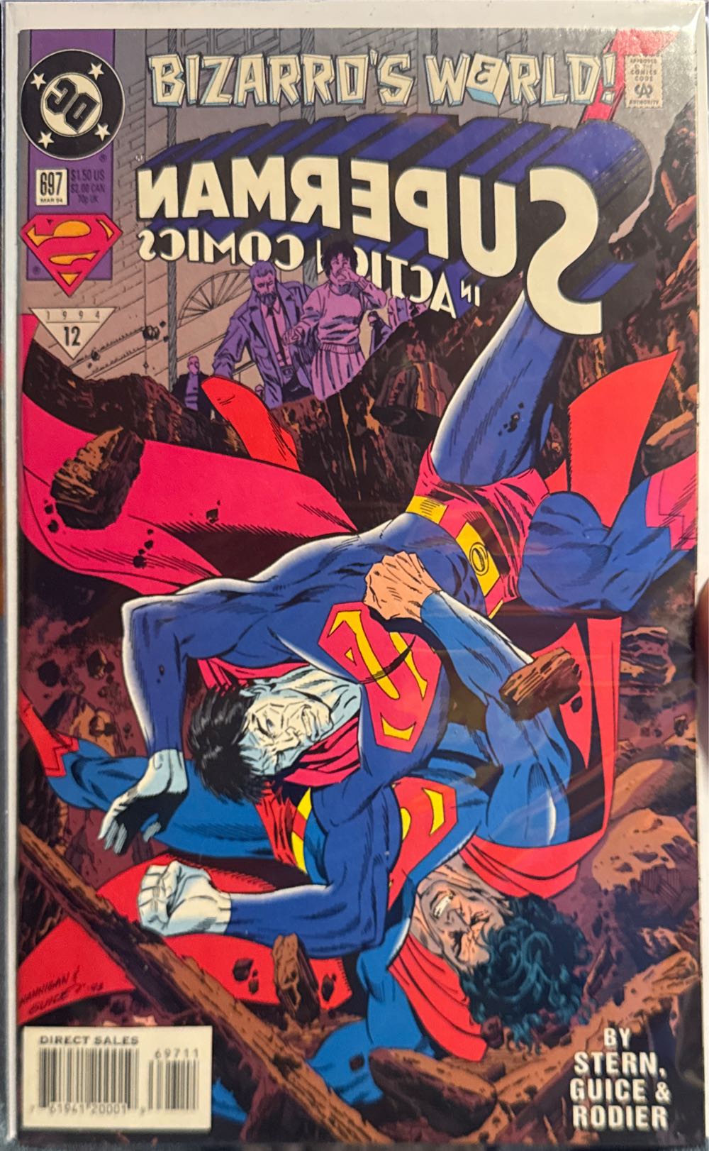 Bizarros World Superman Action Comics 697  vinyl figure collectible - Main Image 2