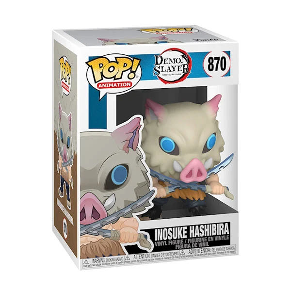 Inosuke Funko Pop Pop Animation: Demon Slayer Inosuke Hashibira Collectable Vinyl Figure Gift Idea Official Merchandise Toys For Kids & Adults Anime Fans Model Figure For Collectors - Demon Slayer vinyl figure collectible - Main Image 2