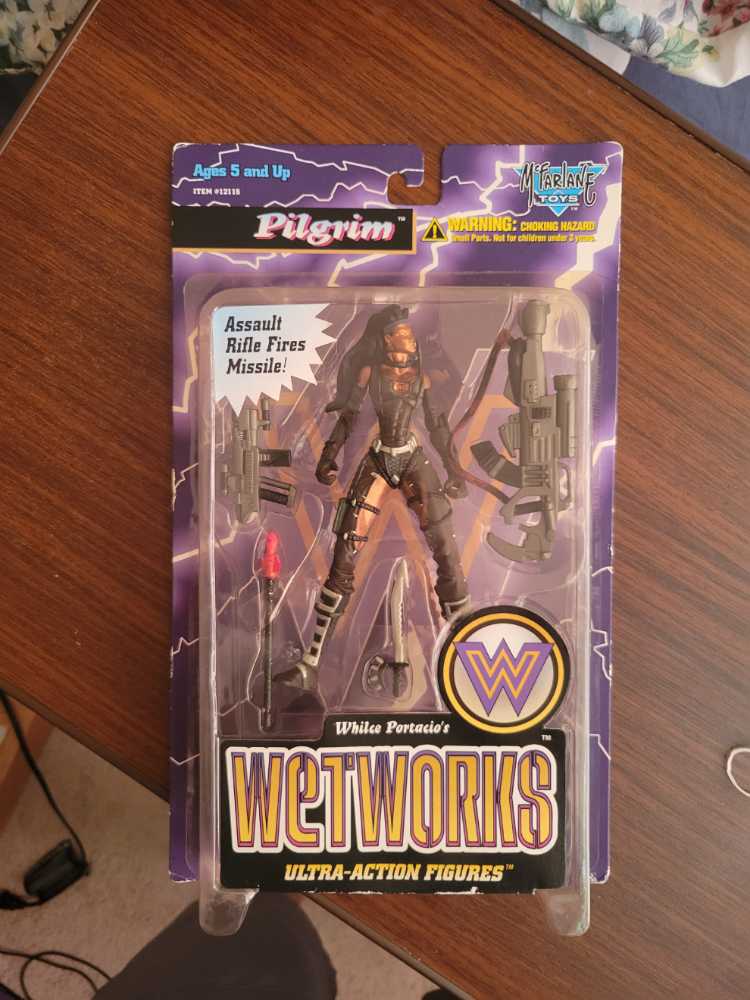 Todd Mcfarlane Whilce Portacio’s Wetworks Series 2 Todd Mcfarlane’s Pilgrim Wetworks Action Mcfarlane Wetworks Pilgrim Action Mcfarlane Woman Guns Sealed Ultra New Spawn Variant Brand Gold 12115  vinyl figure collectible [Barcode 787926121155] - Main Image 2