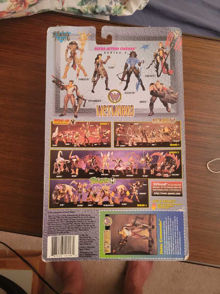 Commander Bronze Silver Series 2 Mcfarlane Wetworks Delta Commander 6” Action Launches Missles Ultra Werewolf New 1 Variant Gray 1995 Spawn Series1 Rob Liefelds’s Youngblood Nib Missile With Accessories Vintage Gold Whilce Dane Box  vinyl figure collectible [Barcode 787926121162] - Main Image 2