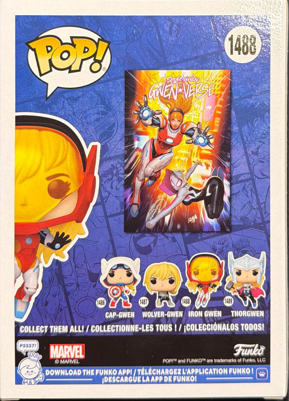 Iron Gwen Pop! 1488 - Marvel Universe vinyl figure collectible [Barcode 889698837262] - Main Image 4