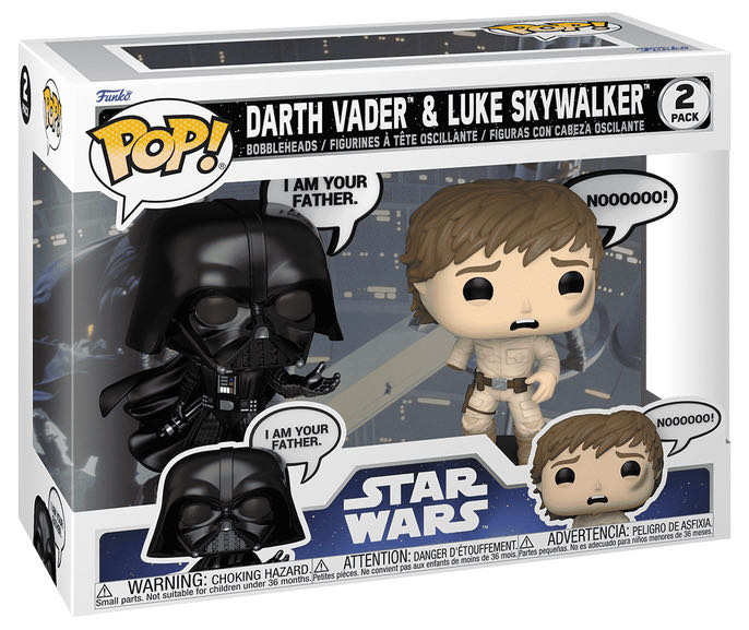 Darth Vader & Luke Skywalker 2-Pack - Star Wars vinyl figure collectible [Barcode 889698835947] - Main Image 2