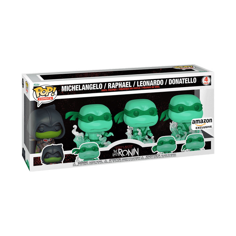 Funko Pop! Comics: Teenage Mutant Ninja Turtles: The Last Ronin Michelangelo Raphael Leonardo Donatello 4-pack Amazon Exclusive - Teenage Mutant Ninja Turtles vinyl figure collectible [Barcode 889698849845] - Main Image 2