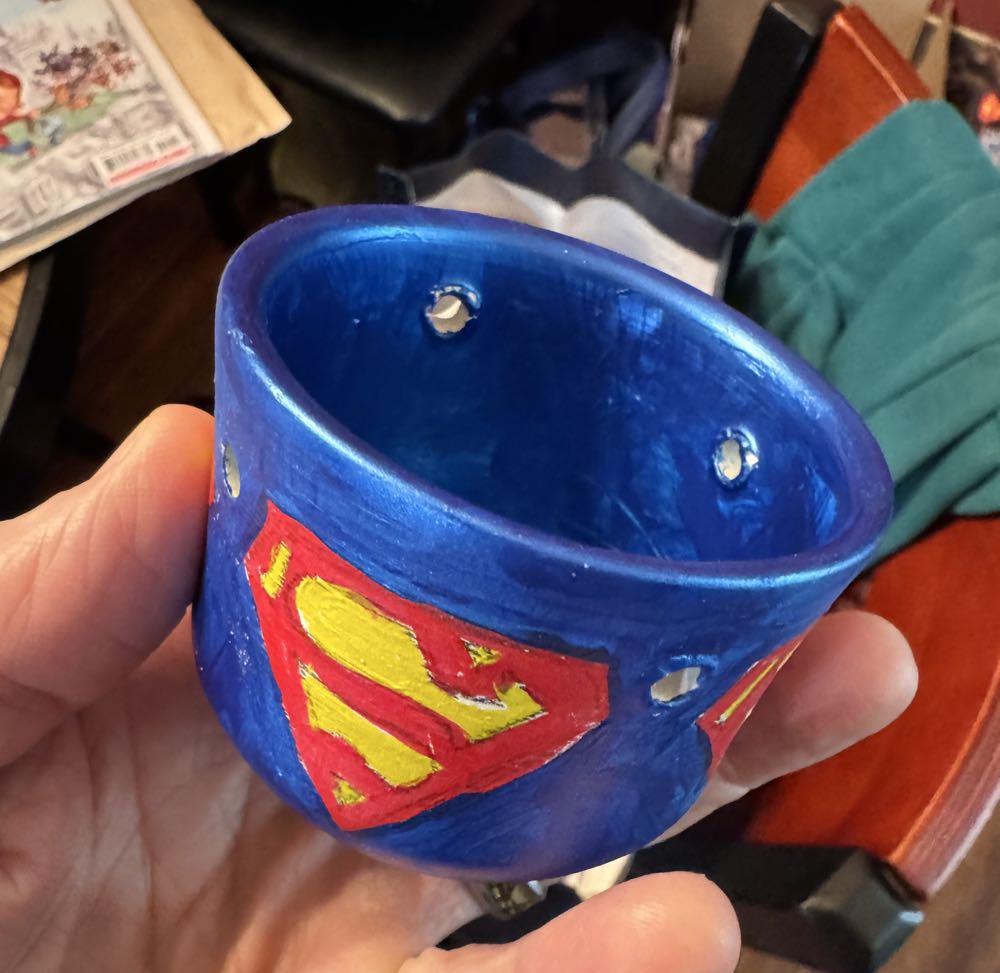 Superman Hanging Votive Custom Made  vinyl figure collectible - Main Image 2