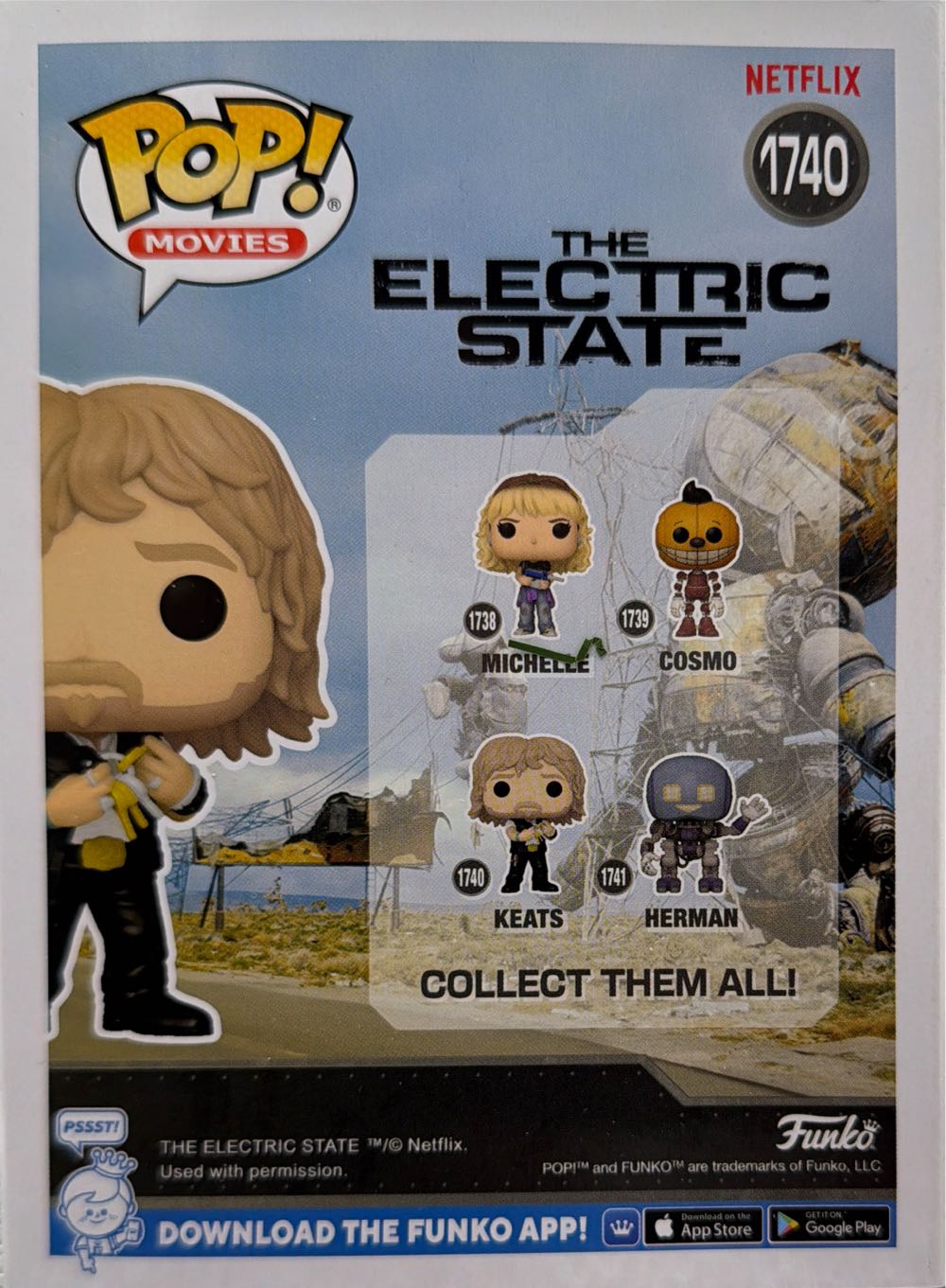 The Electric State -1740- Keats  vinyl figure collectible [Barcode 889698797726] - Main Image 2