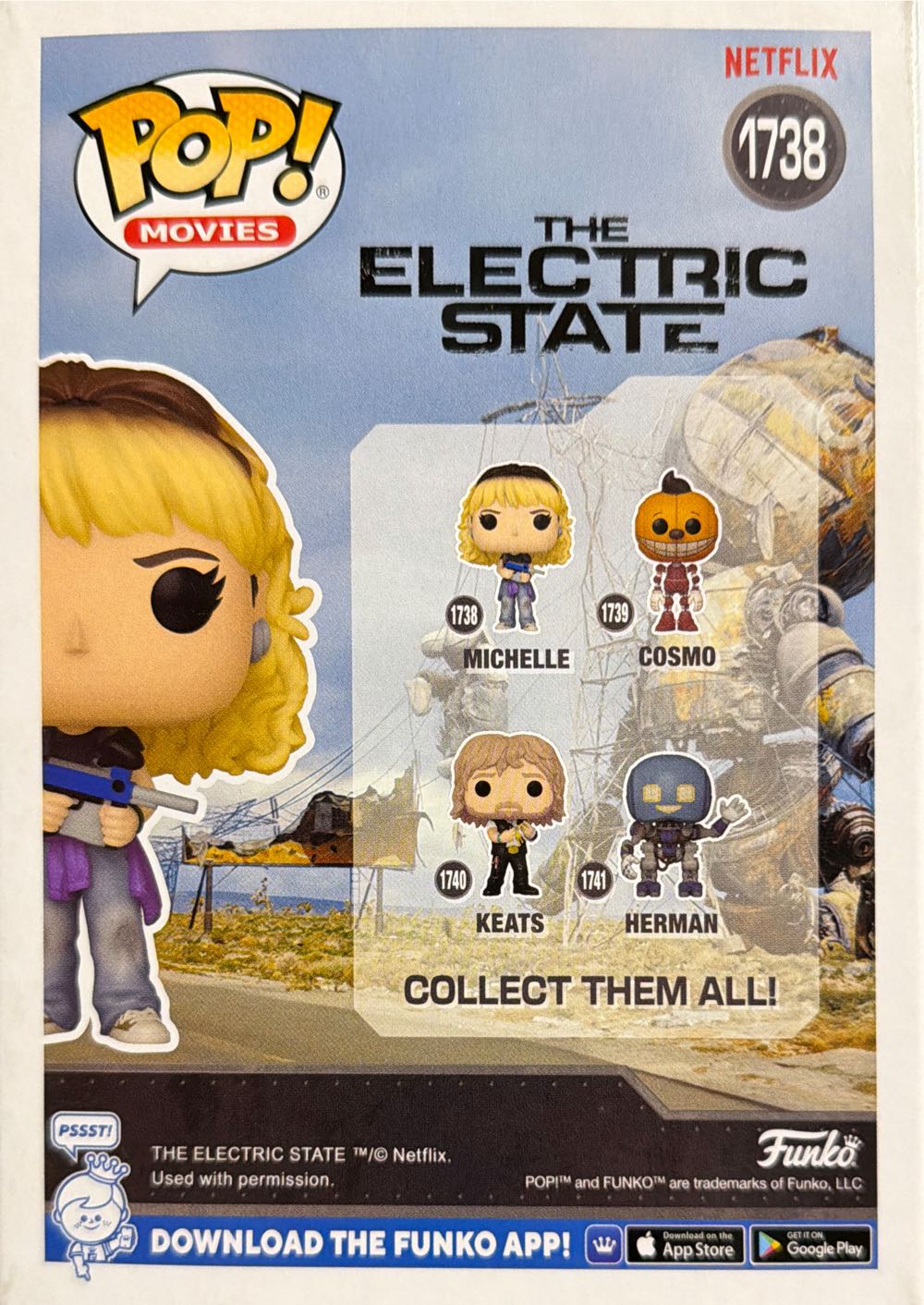 The Electric State -1738- Michelle  vinyl figure collectible [Barcode 889698797702] - Main Image 2