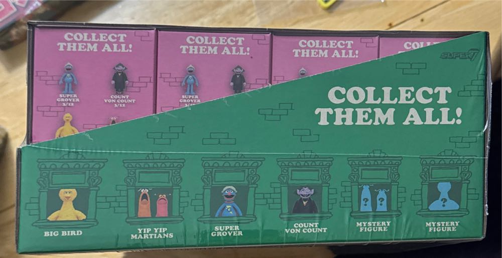 Super7 Sesame Street Blind Box Sealed Case Target Exclusive Pink Boxes - Seasame Street vinyl figure collectible [Barcode 840049889248] - Main Image 2