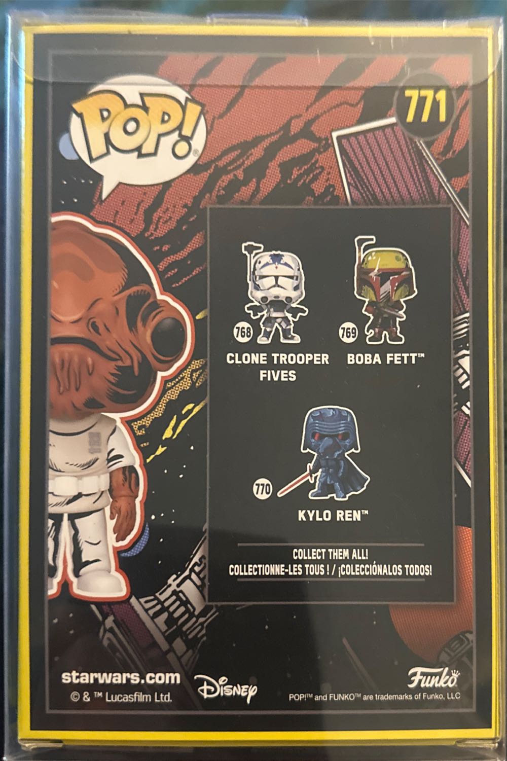 Admiral Ackbar - Star Wars: Retro Series vinyl figure collectible [Barcode 889698853422] - Main Image 2