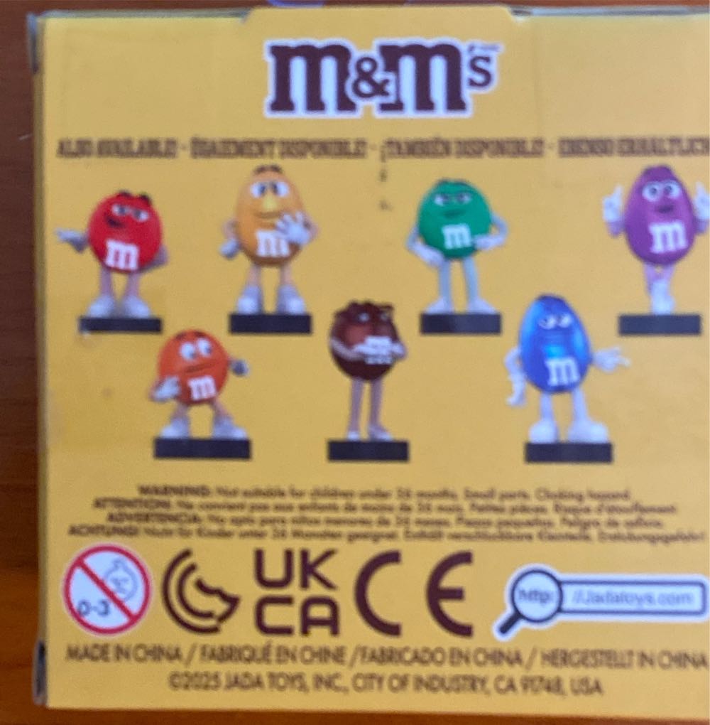 m&m’s Purple - (metalfigs) By Jada  vinyl figure collectible [Barcode 801310852705] - Main Image 2