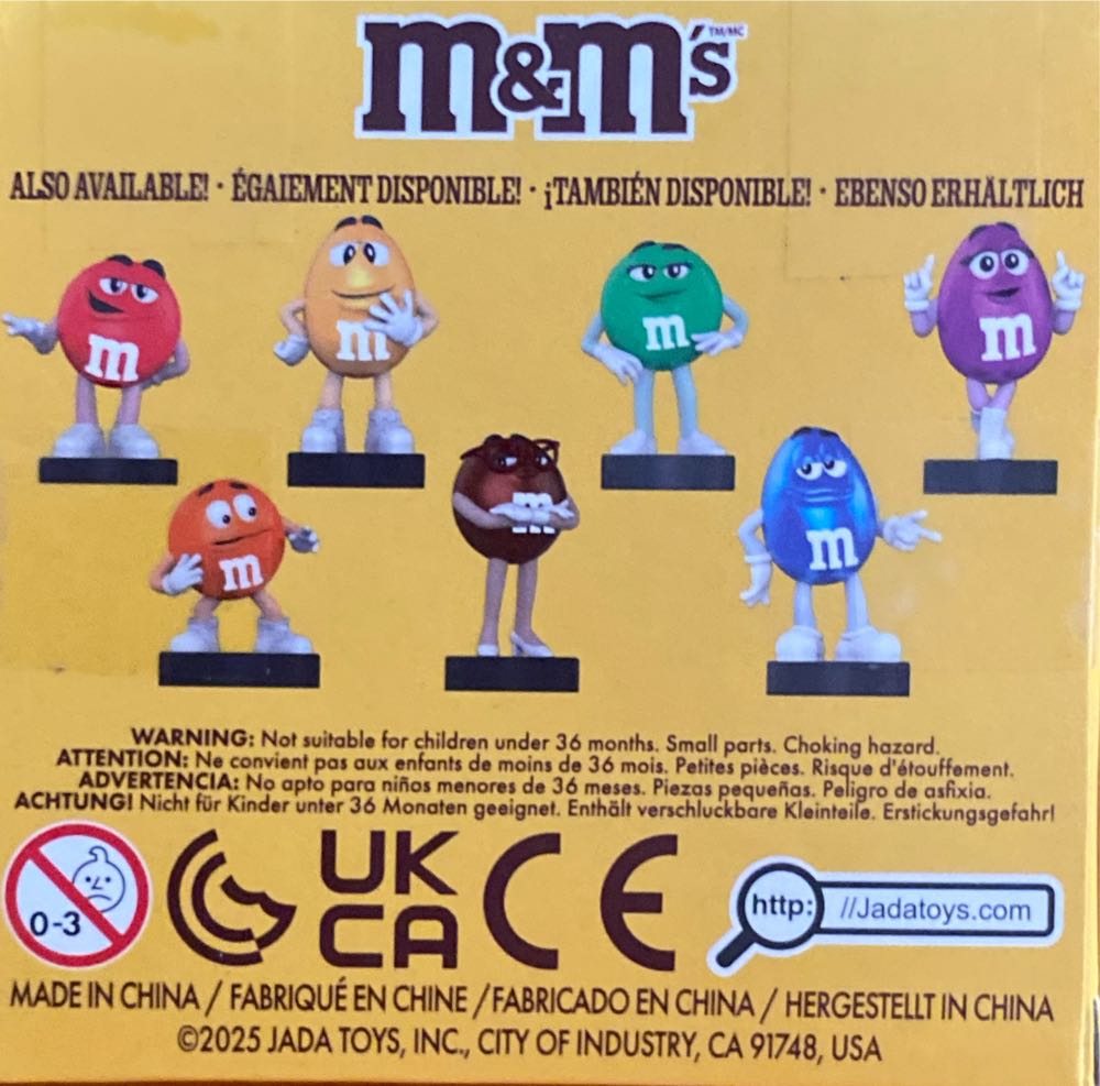 m&m’s Brown - (metalfigs) By Jada  vinyl figure collectible [Barcode 801310852705] - Main Image 2
