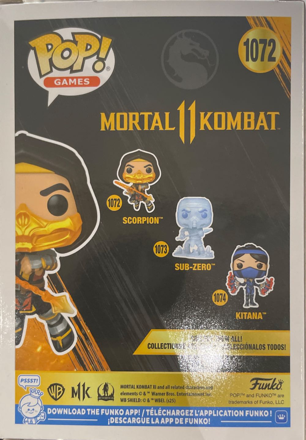Mortal Kombat -1072- Scorpion - Mortal Kombat vinyl figure collectible [Barcode 889698803052] - Main Image 2
