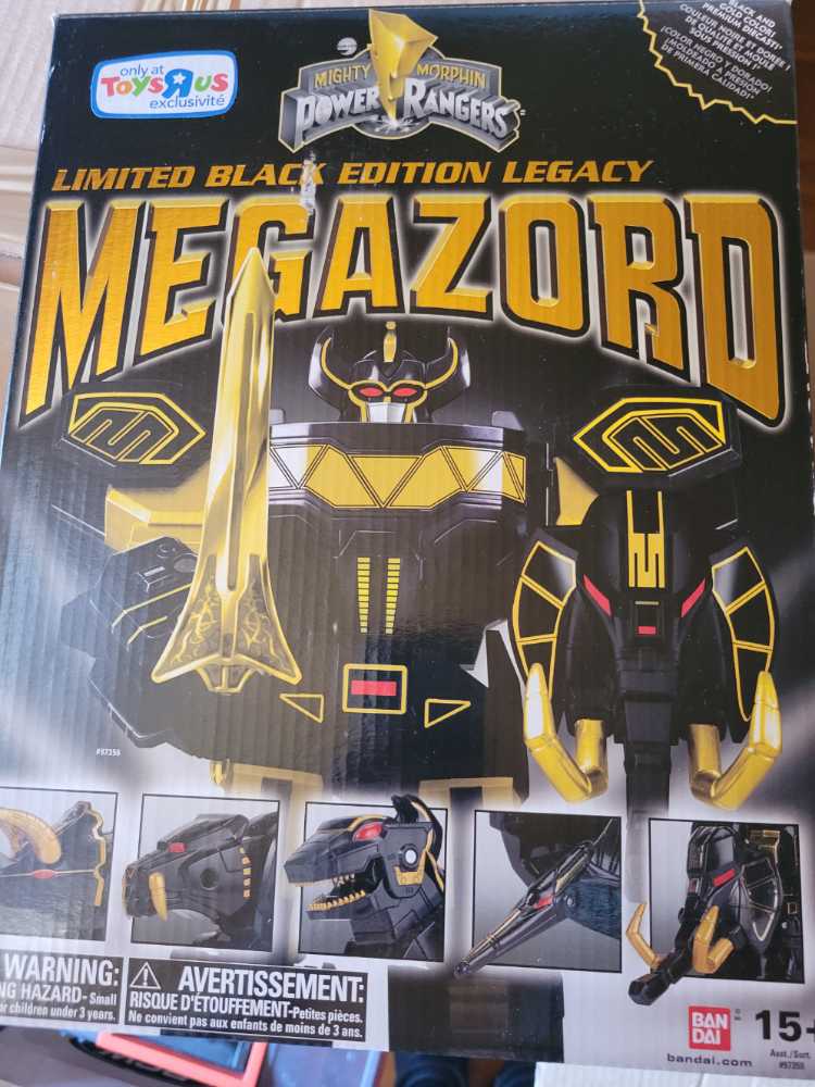 Bandai Power Angers Limited Black Edition Legacy Megazord Us Exclusive Bandai Morphin Power Rangers Limited  vinyl figure collectible [Barcode 045557973568] - Main Image 2