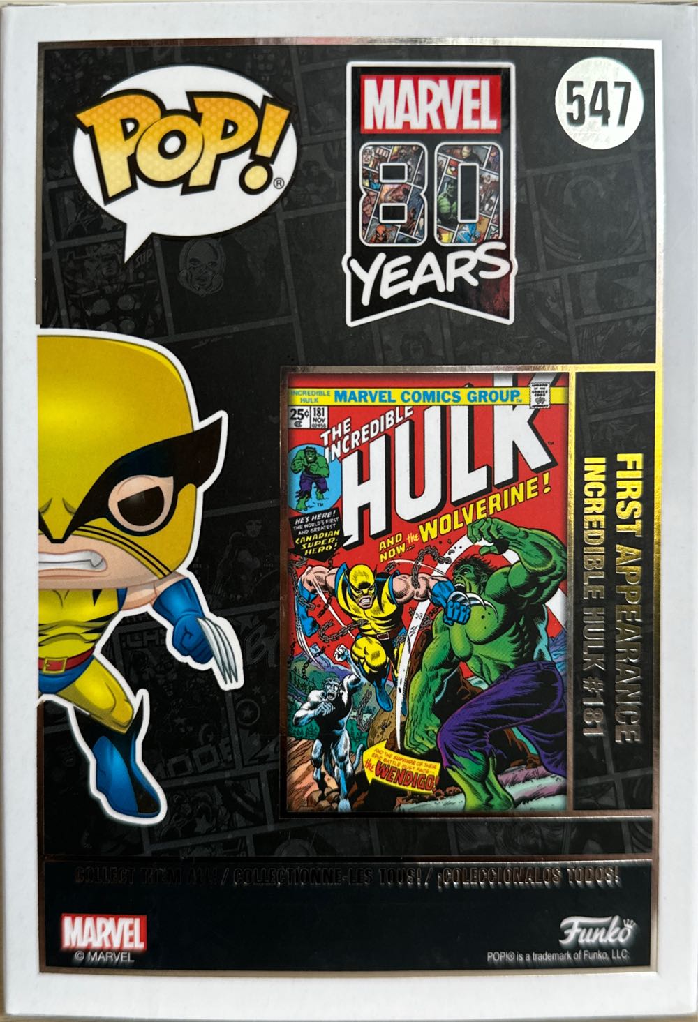 Wolverine 547 Marvel 80  vinyl figure collectible - Main Image 2