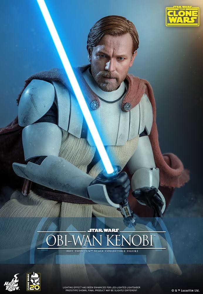 Obi Wan Clone Wars Hot Toys  vinyl figure collectible - Main Image 3