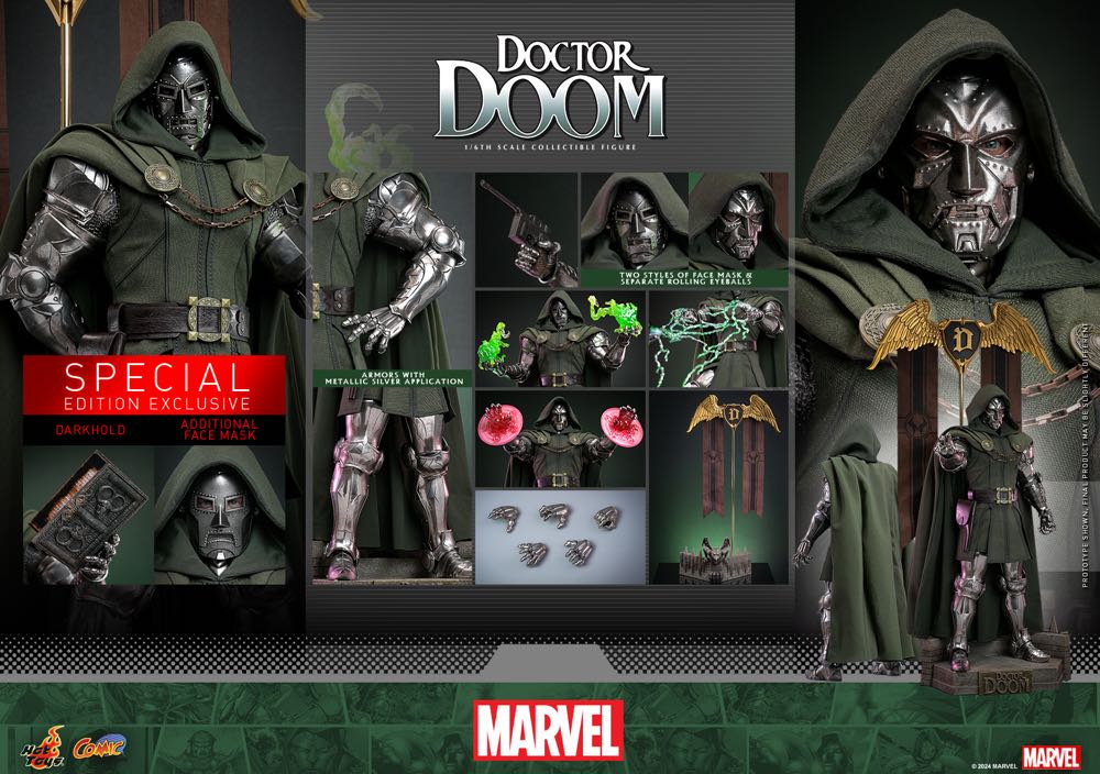 Dr Doom Hot Toys  vinyl figure collectible - Main Image 3