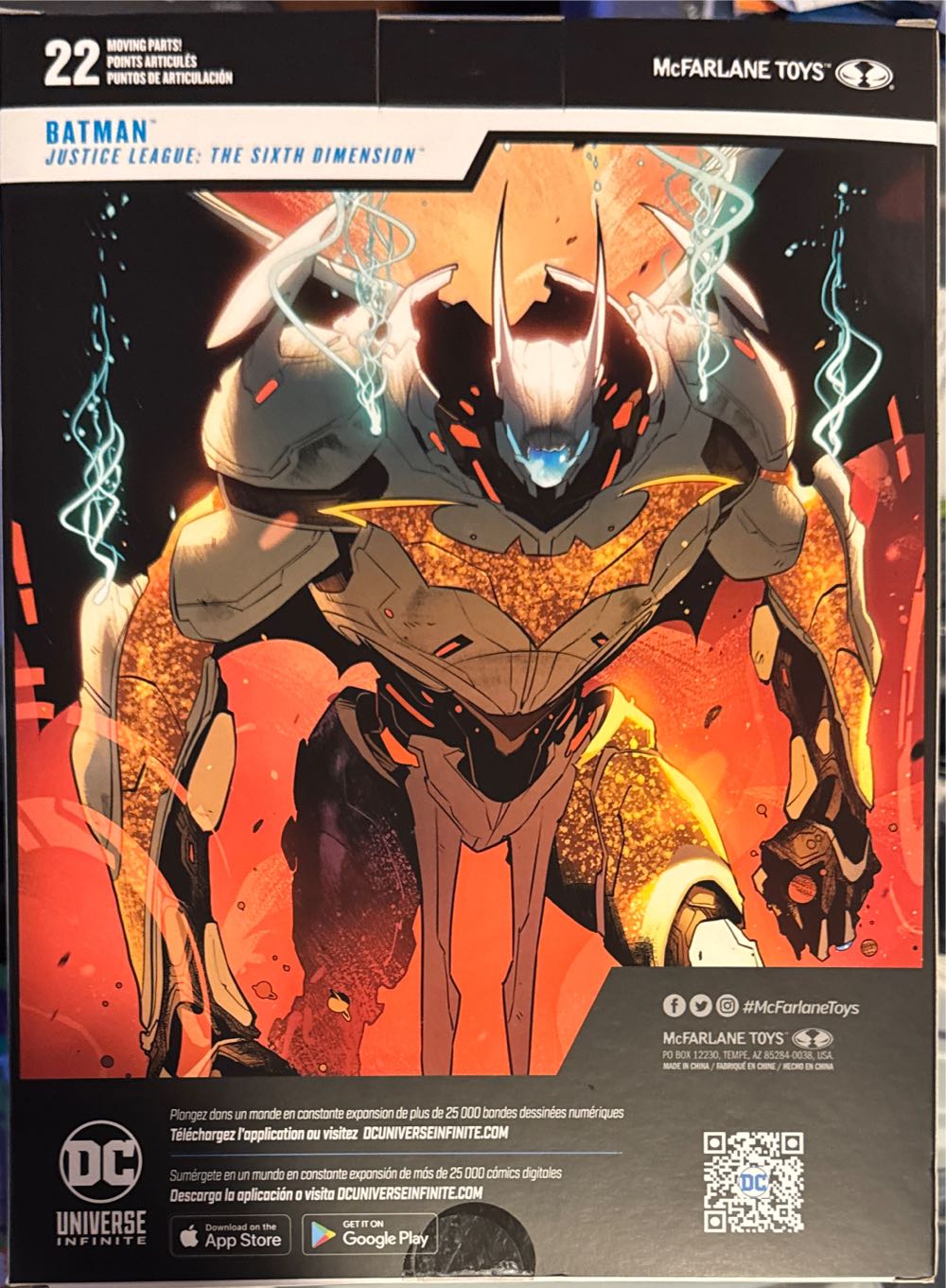 Mcfarlane Batman Final Batsuit Justice League: The Sixth Dimension Mega League Justice Dimension  vinyl figure collectible [Barcode 787926174977] - Main Image 3