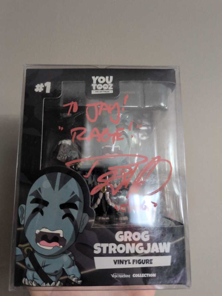 Grog Strongjaw Youtooz (SIGNED) (The Legend Of Vox Machina) (Long Shelf 5)  vinyl figure collectible [Barcode 810122541080] - Main Image 2