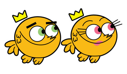 Cosmo & Wanda As Goldfish  vinyl figure collectible [Barcode 889698853385] - Main Image 4