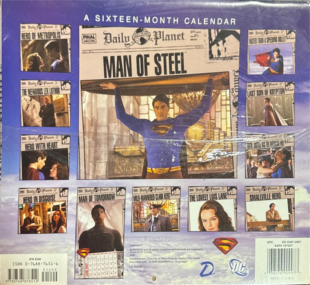 Superman Returns 2007 Calendar  vinyl figure collectible - Main Image 2