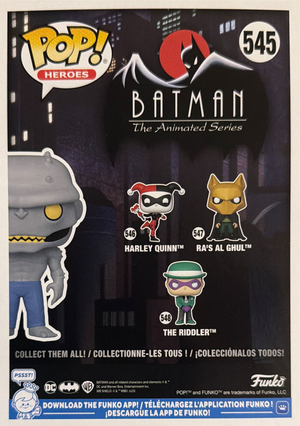 Batman The Animated Series: Killer Croc - Batman: The Animated Series vinyl figure collectible [Barcode 889698852494] - Main Image 4