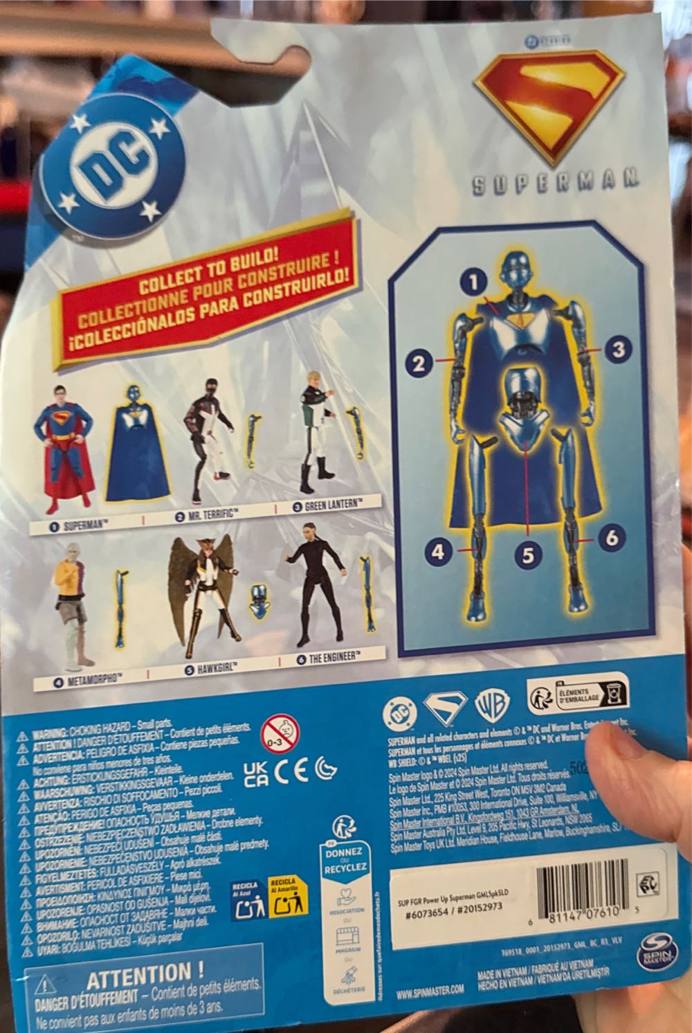 Dc Comics Superman 6-inch Action Figure With Robot #4 Authentic Superman Movie - DC: Superheroes vinyl figure collectible [Barcode 681147076105] - Main Image 3