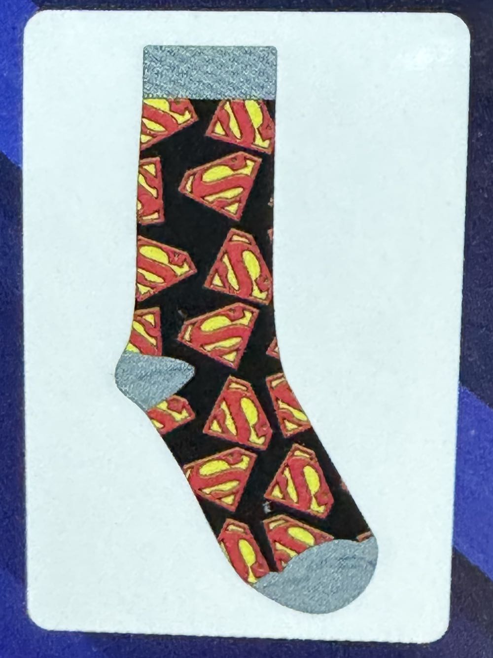 Socks ~ Crew Socks Dc Superman Size 9 13  vinyl figure collectible [Barcode 081715052157] - Main Image 4