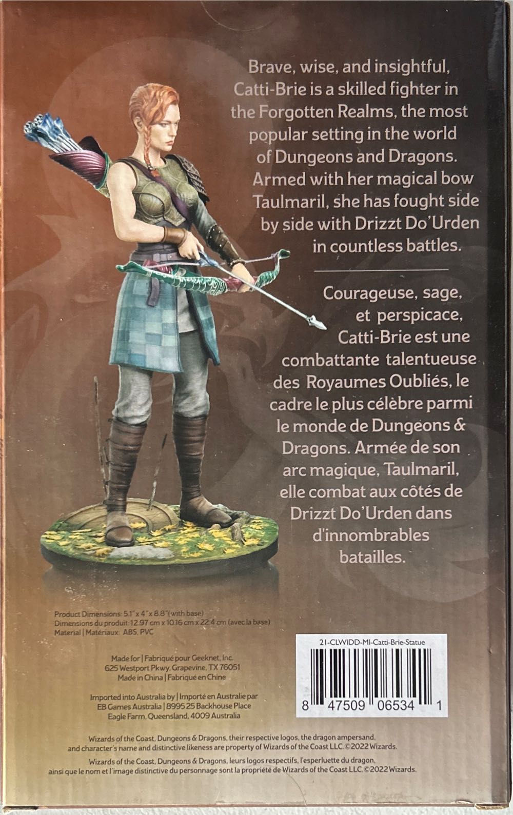 #000 Dungeons And Dragons: Modern Icons: Catti-Brie (GameStop) - Dungeons & Dragons vinyl figure collectible [Barcode 847509065341] - Main Image 3