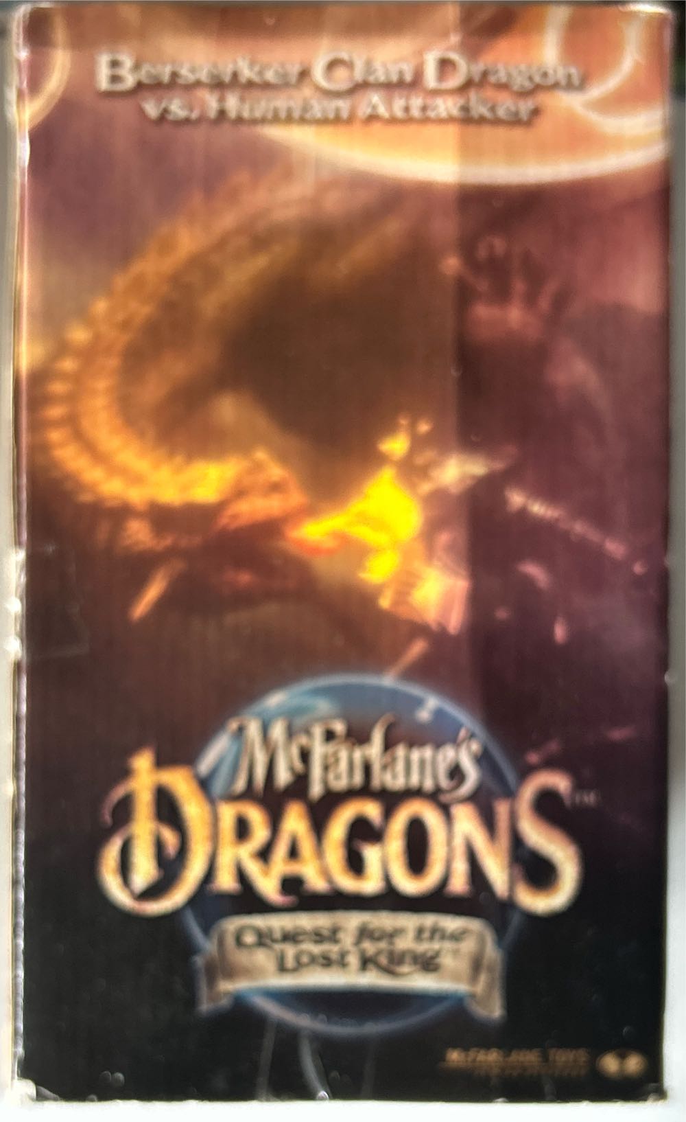 Mcfarlane’s Dragons Berserker Clan Dragon Vs Human Attacker New Mcfarlane Quest For Lost King Vs. Berzerker Set Box  vinyl figure collectible [Barcode 787926501568] - Main Image 4