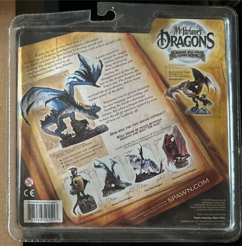 #000 Mcfarlane’s Dragons: Quest For The Lost King: The Komodo Clan Dragon  vinyl figure collectible [Barcode 787926501513] - Main Image 2