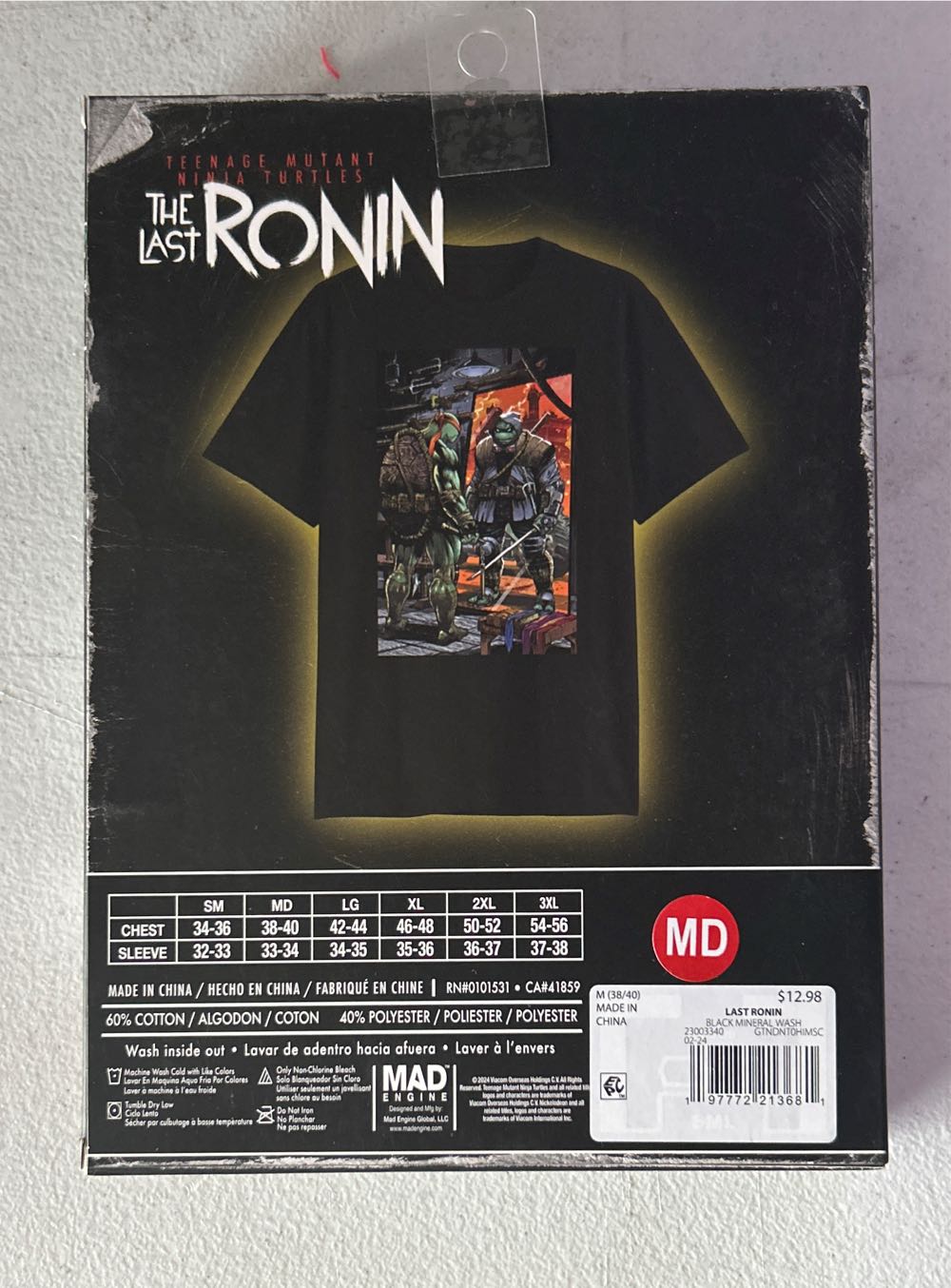 Tmnt The Last Ronin Licensed Graphic Men’s Medium Adult New Shirt T 38 40 Small 34 36  vinyl figure collectible [Barcode 197772213681] - Main Image 3