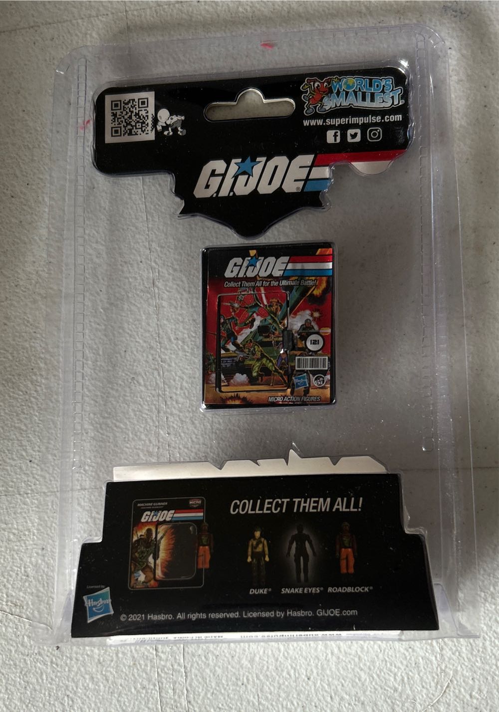 #121 Hasbro: Action Micro Figures: G.I. Joe - G.I. Joe vinyl figure collectible [Barcode 810010990372] - Main Image 2
