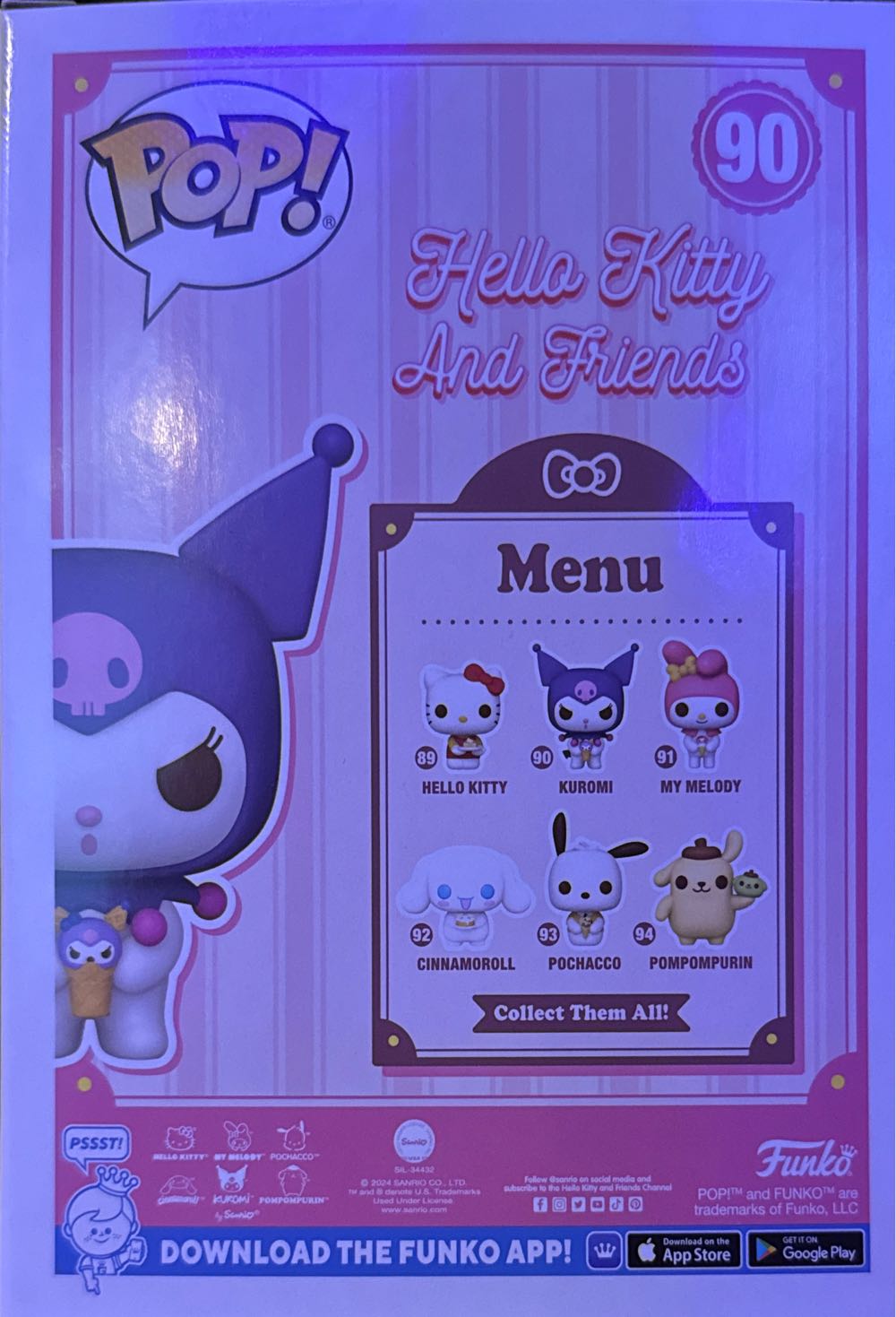 Hello Kitty And Friends Kuromi #90  vinyl figure collectible - Main Image 2